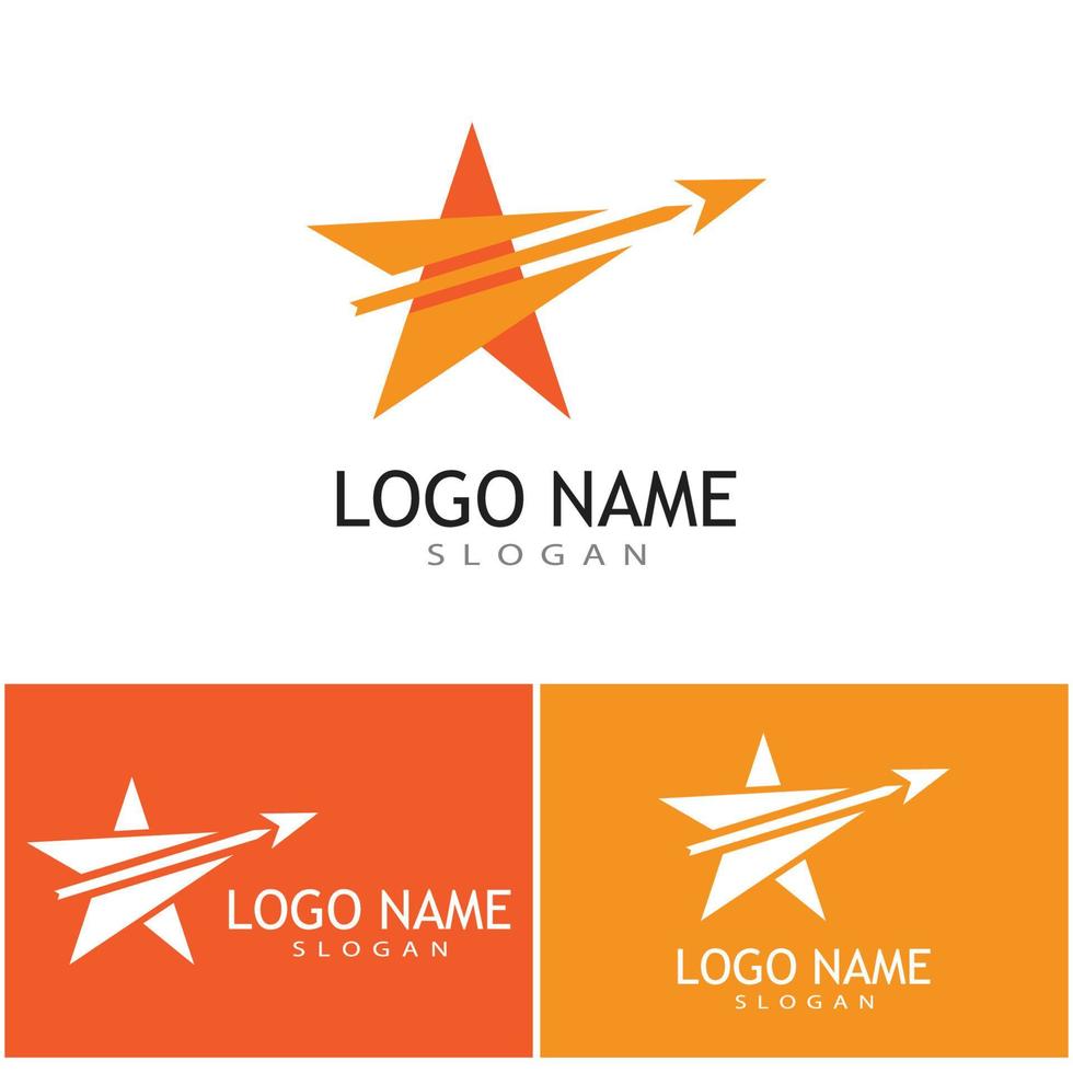 Star icon Template vector illustration design