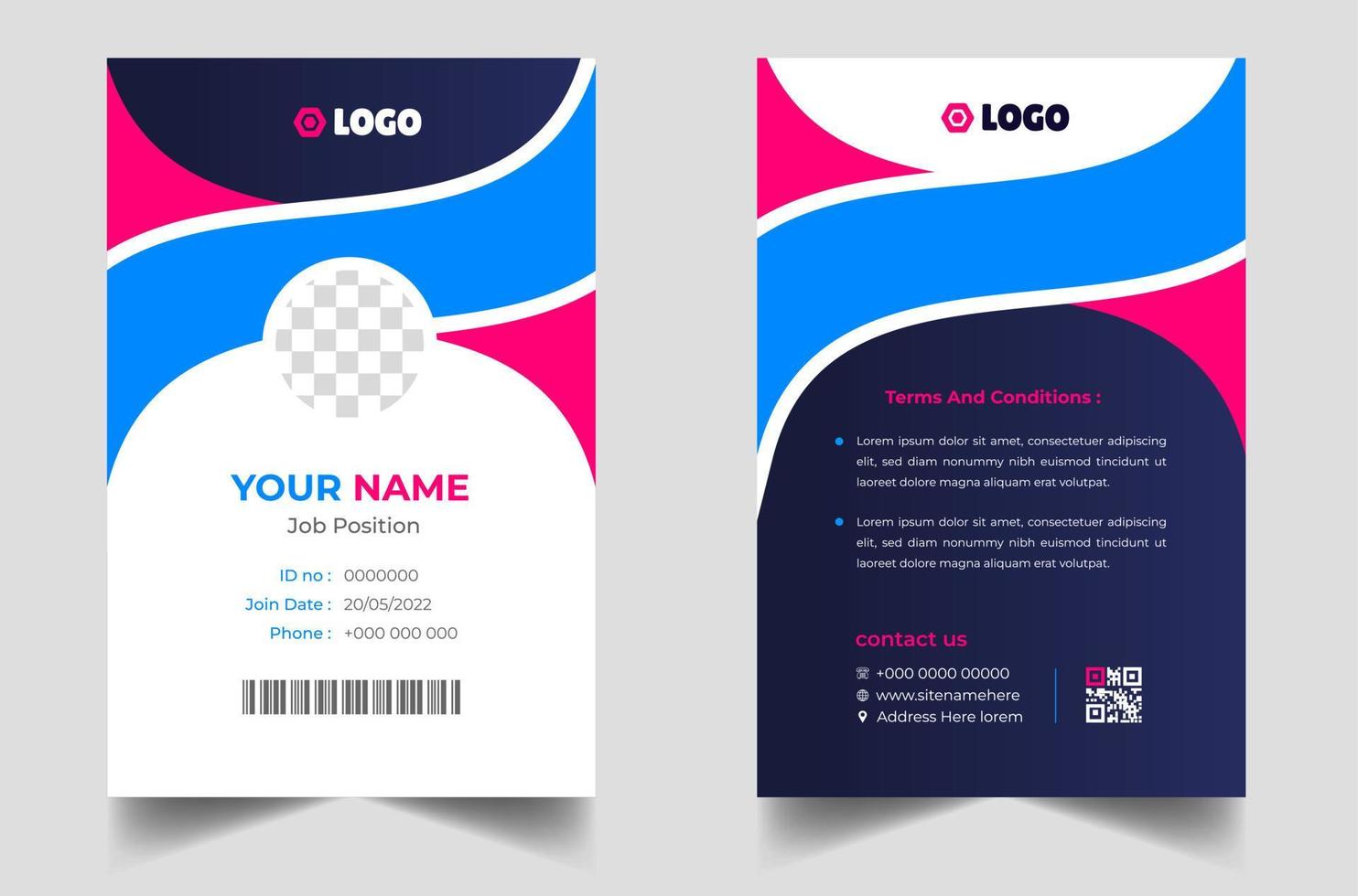 Professional Id Card Template