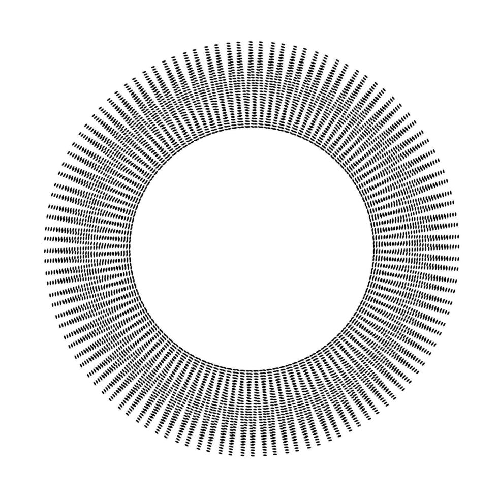 sun shaped round frame with rays isolated vector drawing