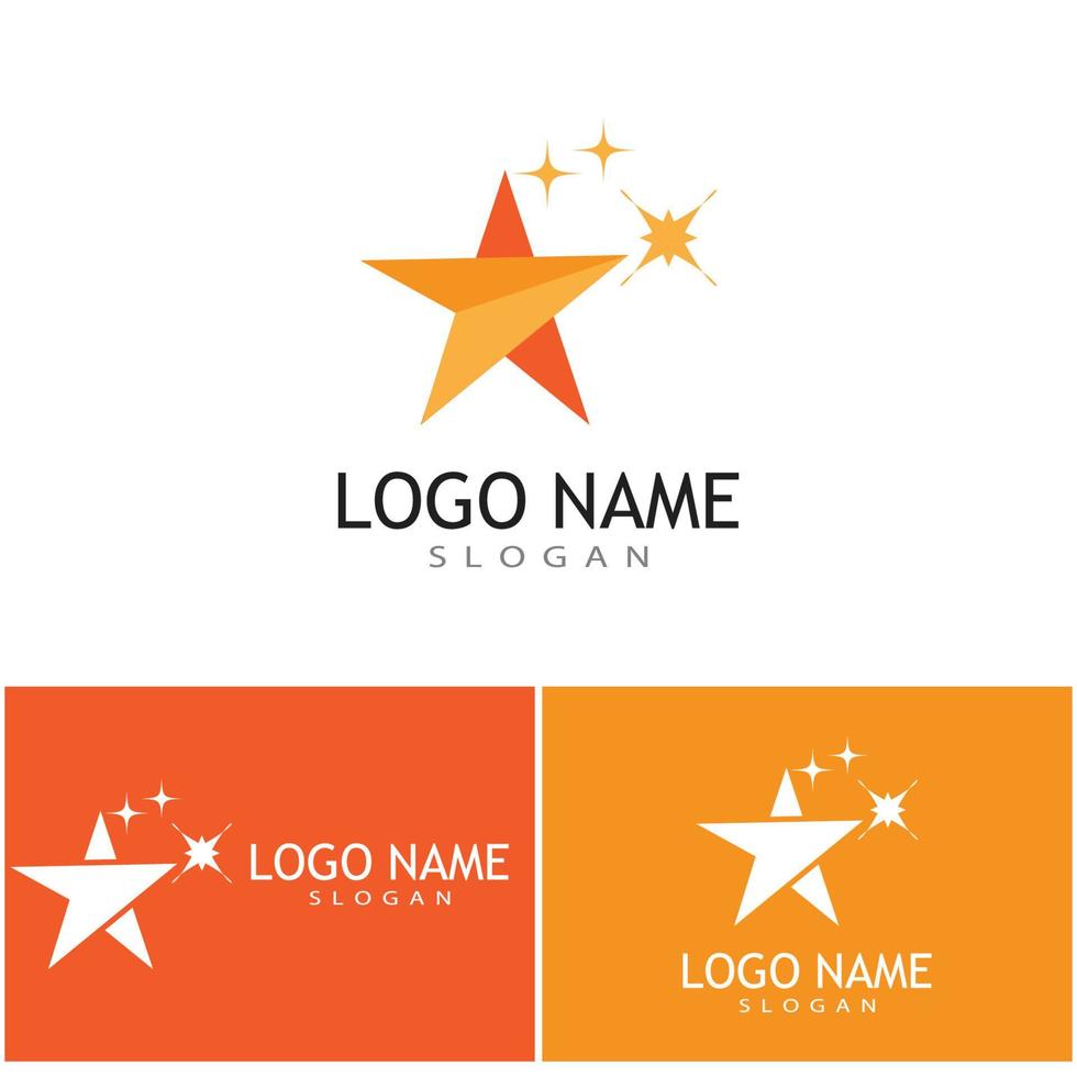 Star icon Template vector illustration design