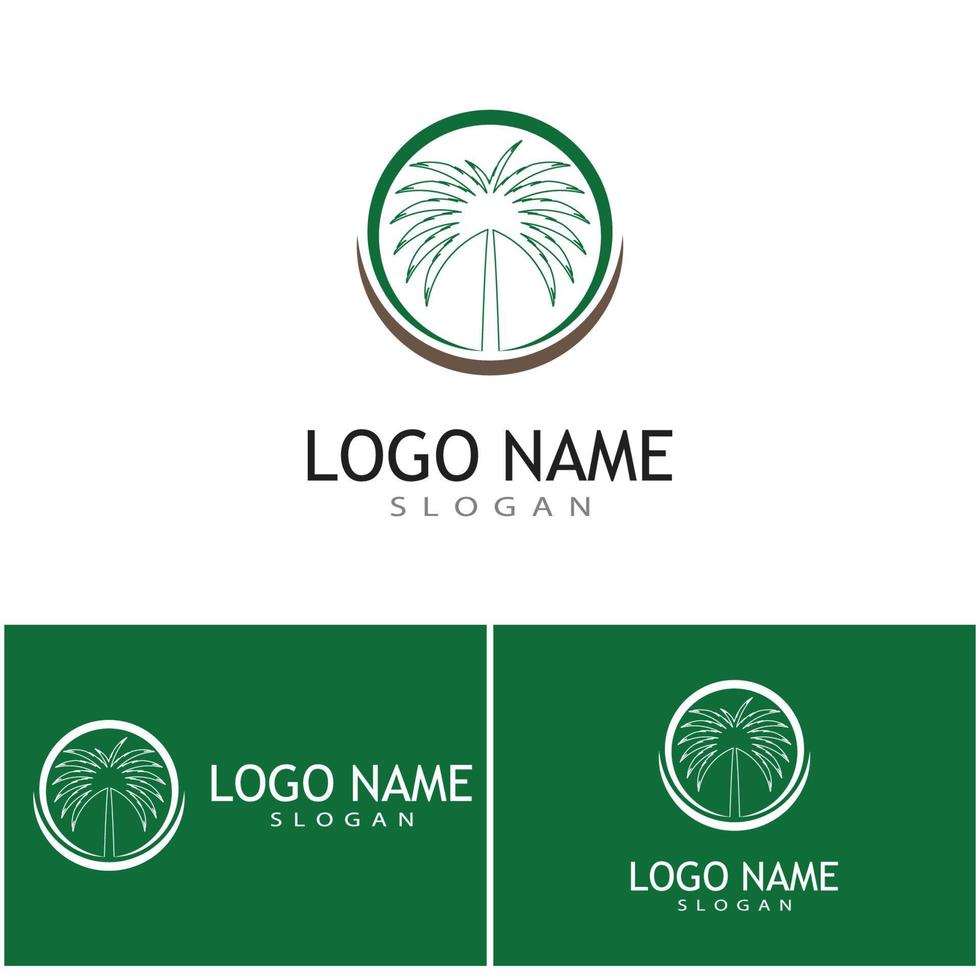 Dates tree Logo Template vector symbol  design