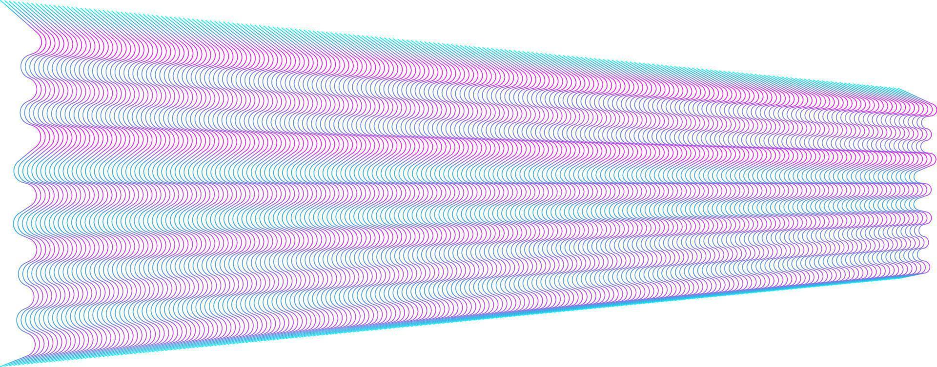 Abstract waves graphic line sonic or sound wave vector image