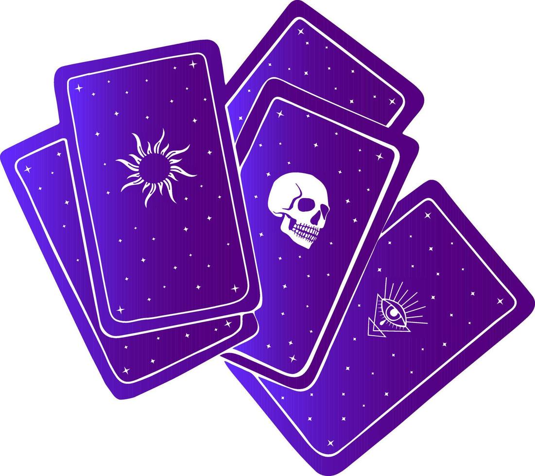 tarot cards vector witchcraft  drawing halloween