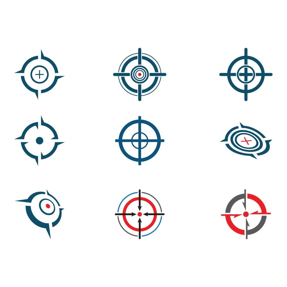 Target icon vector illustration design template