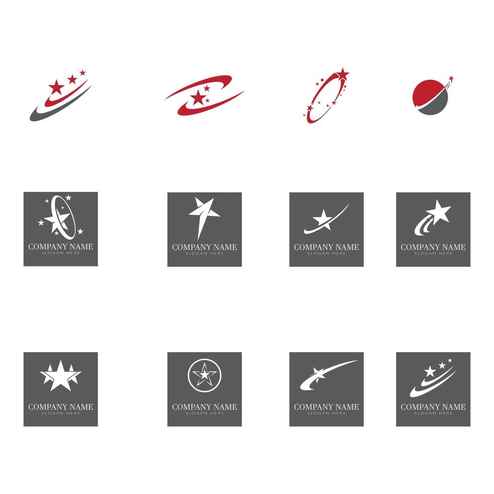 Star icon Template vector illustration design