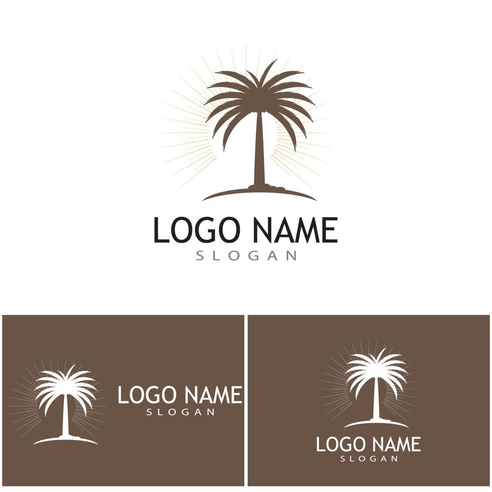Dates tree Logo Template vector symbol  design