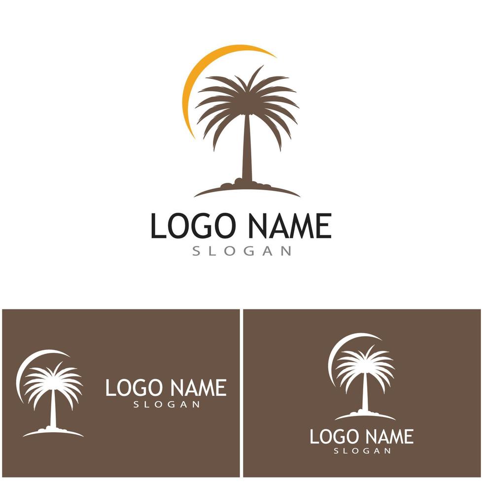 diseño de símbolo de vector de plantilla de logotipo de árbol de fechas