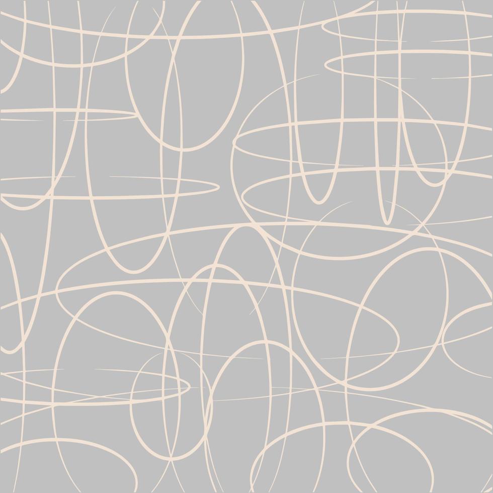 abstract background strokes lines doodle circles and ovals vector pattern