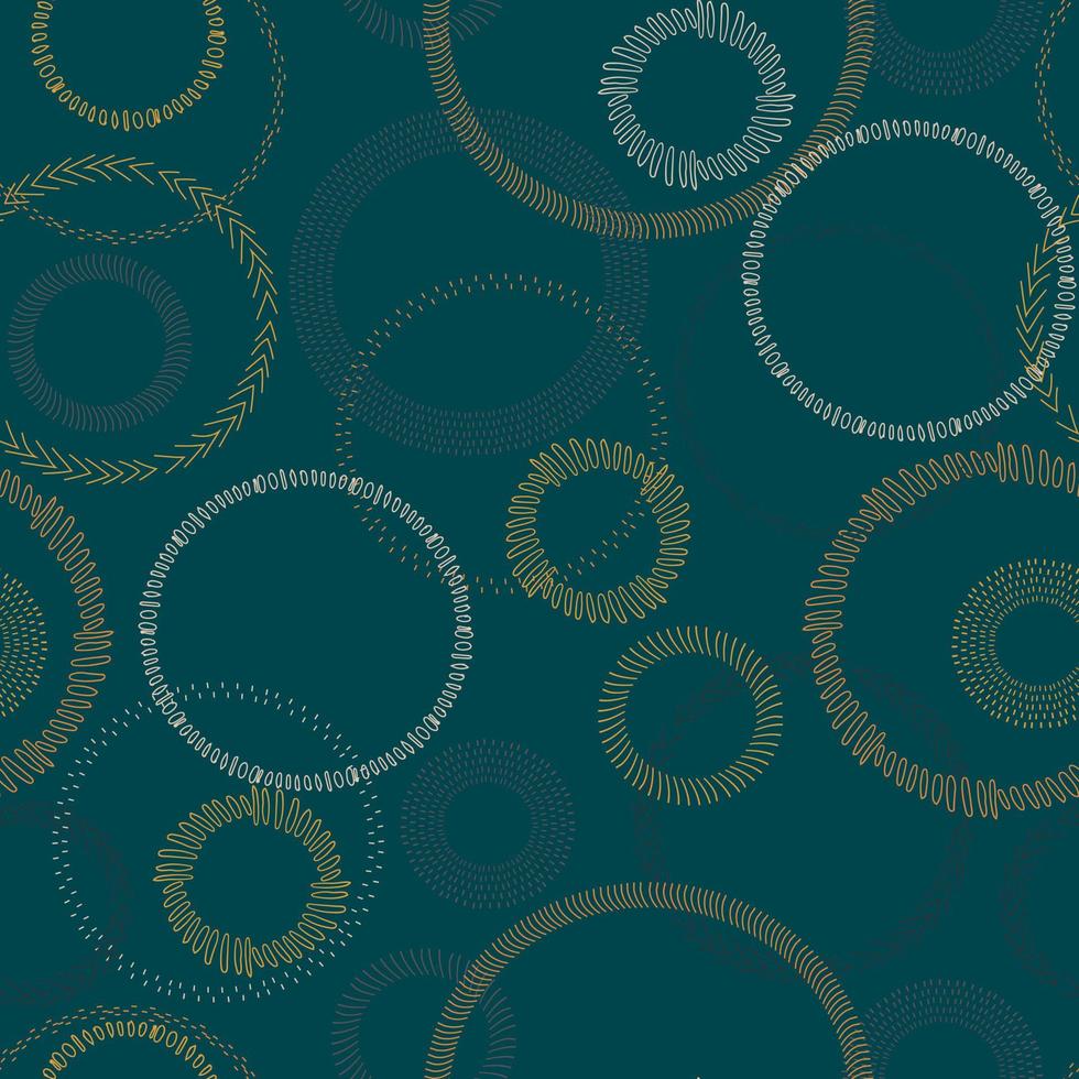 circles frame different sizes and colors abstract vector seamless pattern