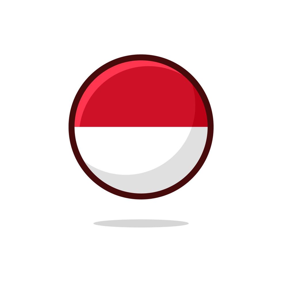 Monaco Flag Icon vector