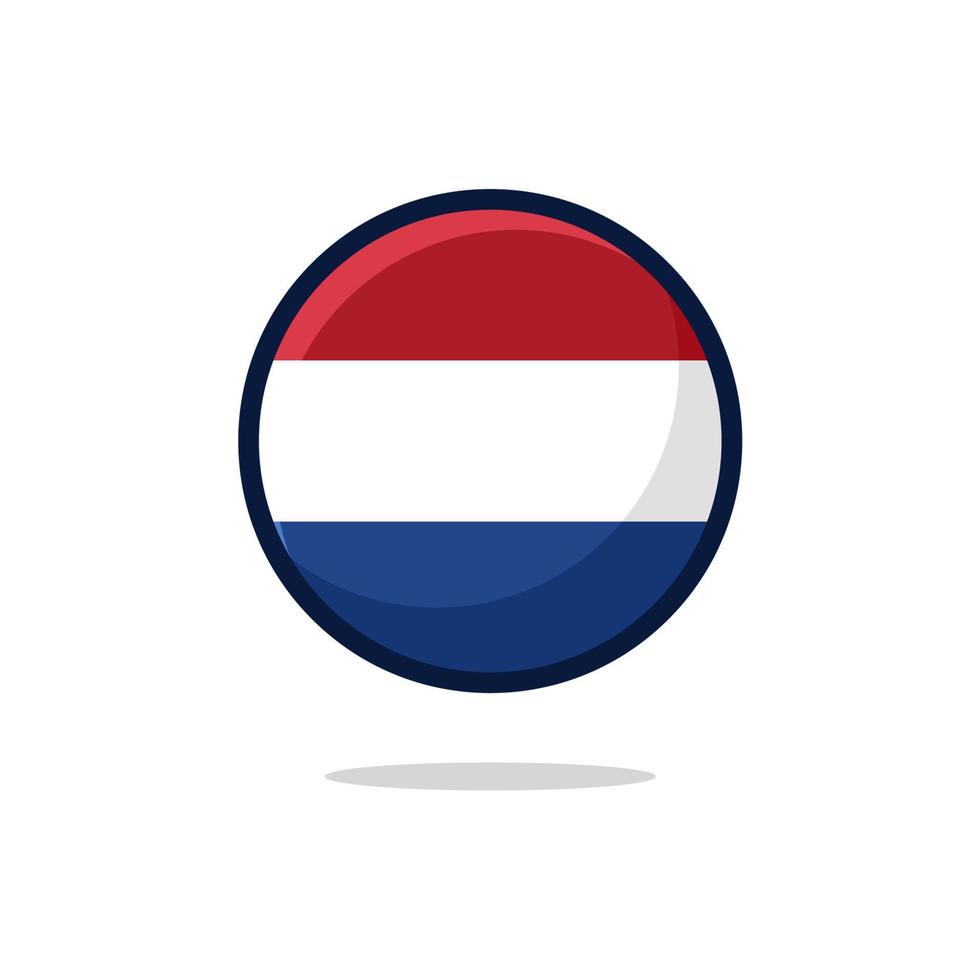 Netherlands Flag Icon vector