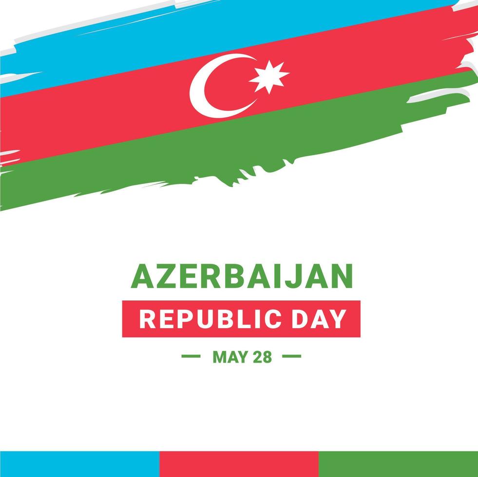 Azerbaijan Republic Day vector