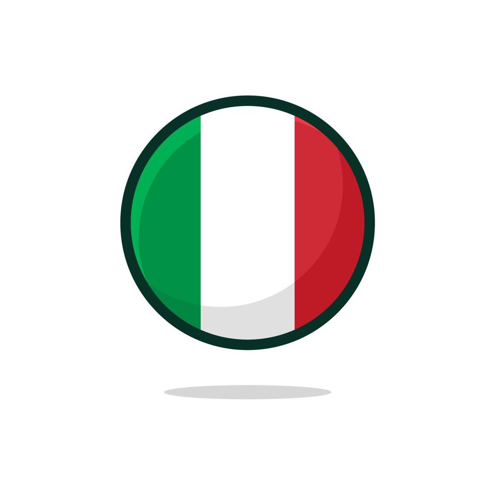 icono de la bandera de italia vector