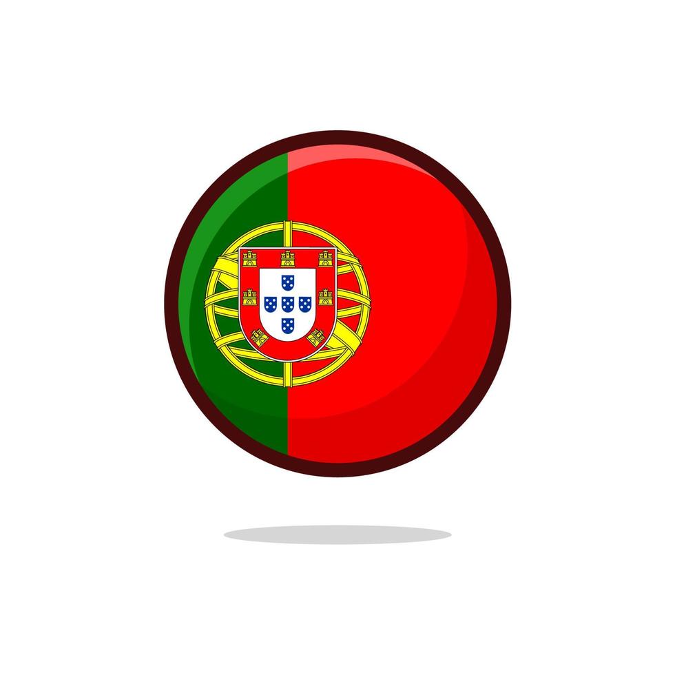icono de la bandera de portugal vector