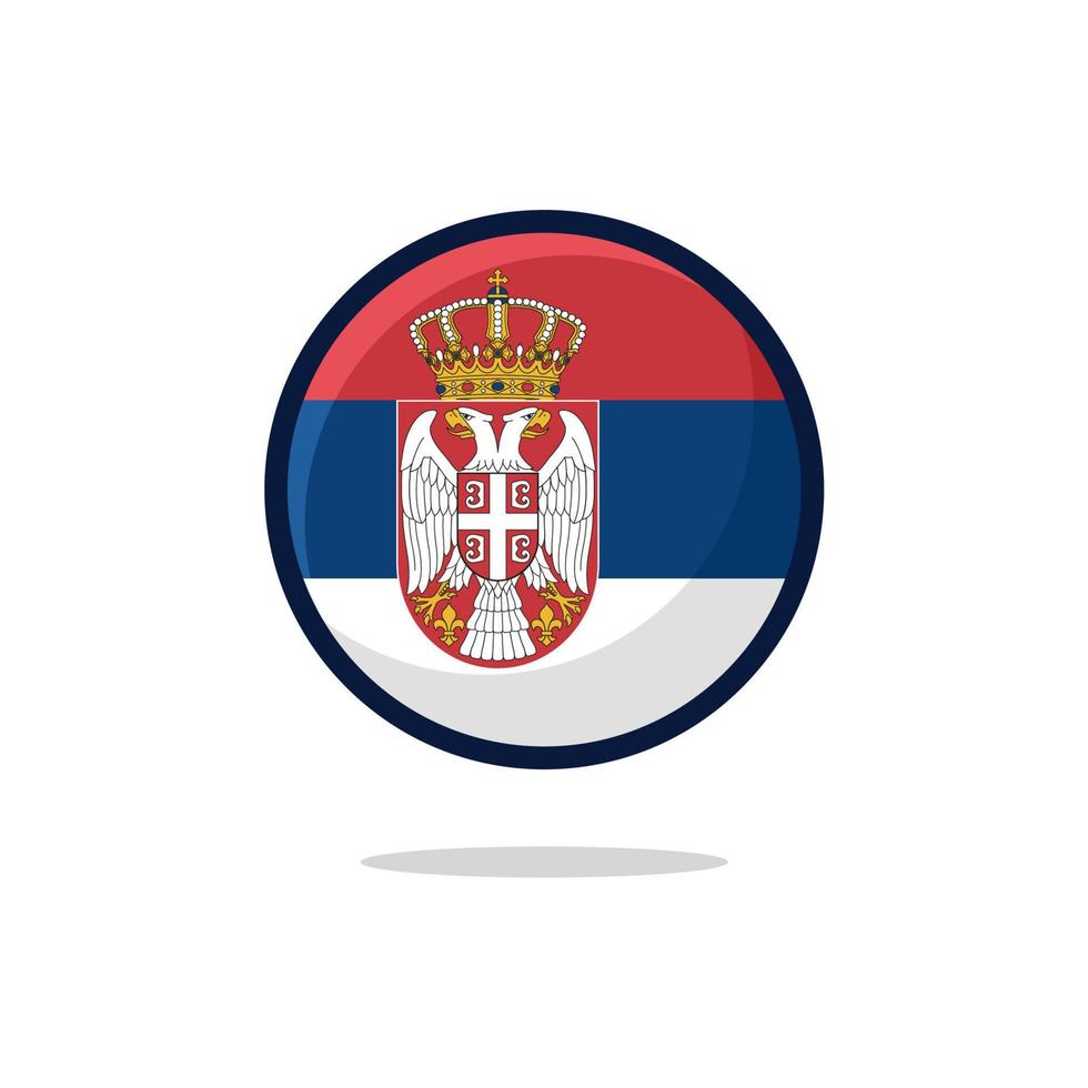 Serbia Flag Icon vector
