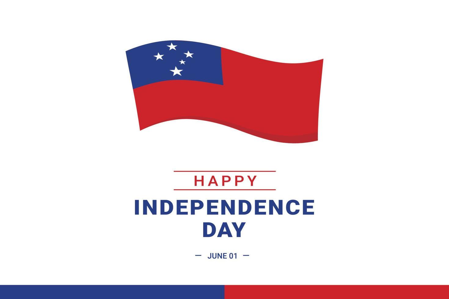 Samoa Independence Day vector
