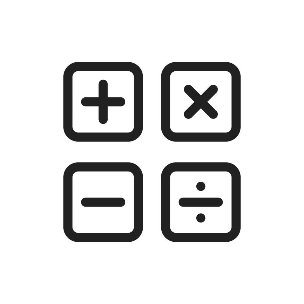 Math icon vector