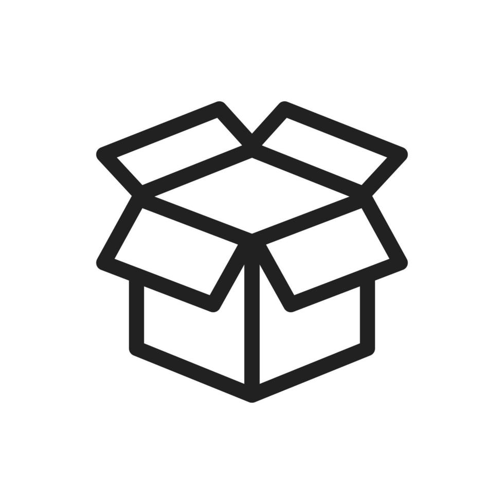 Box icon vector 8043120 Vector Art at Vecteezy