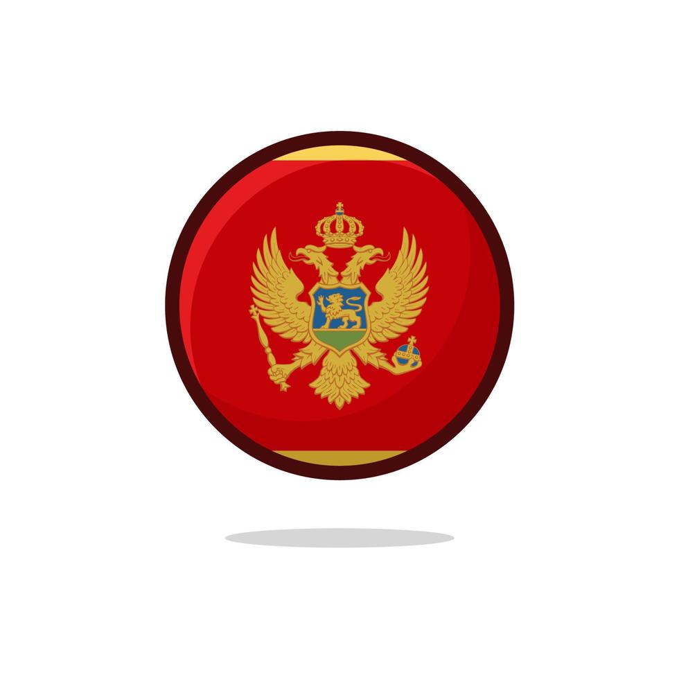 Montenegro Flag Icon vector