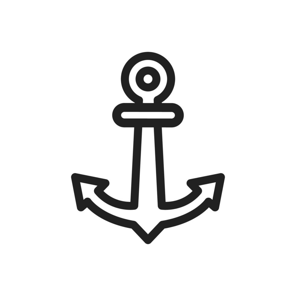 Anchor icon vector