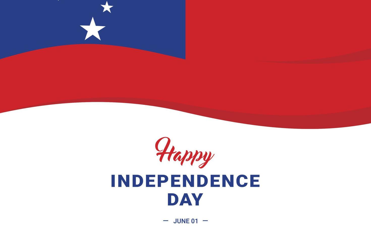 Samoa Independence Day vector