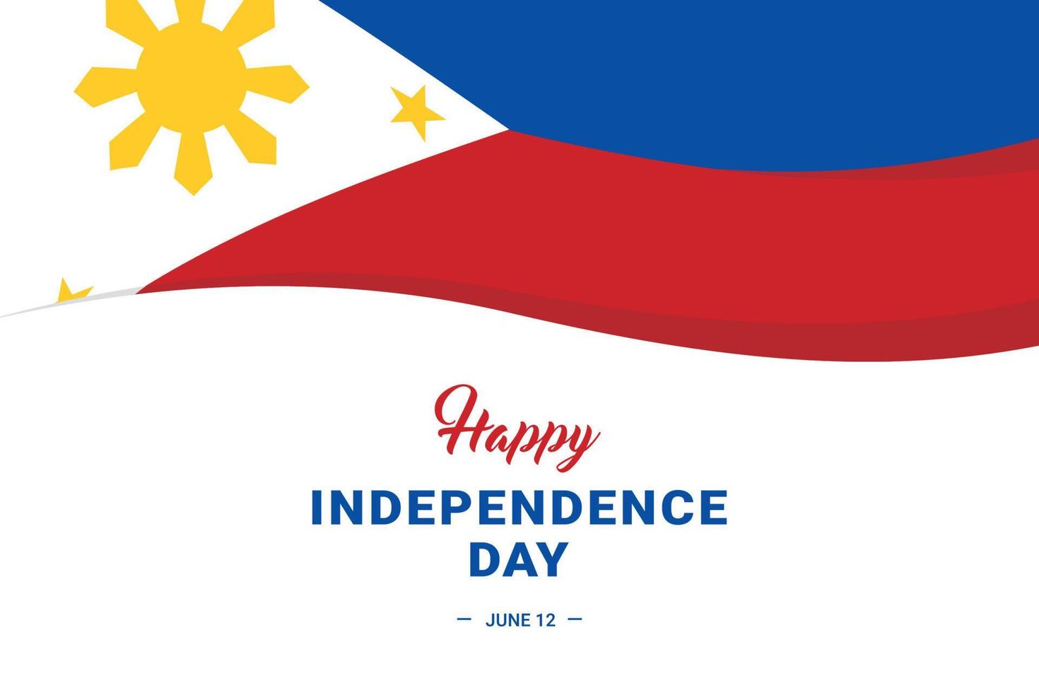 Día de la Independencia de Filipinas vector