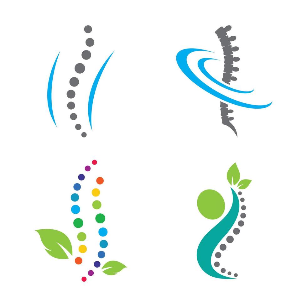 imágenes de la columna vertebral vector