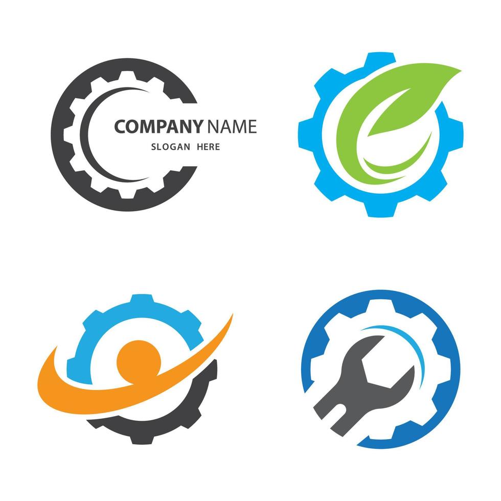 Gear logo images vector