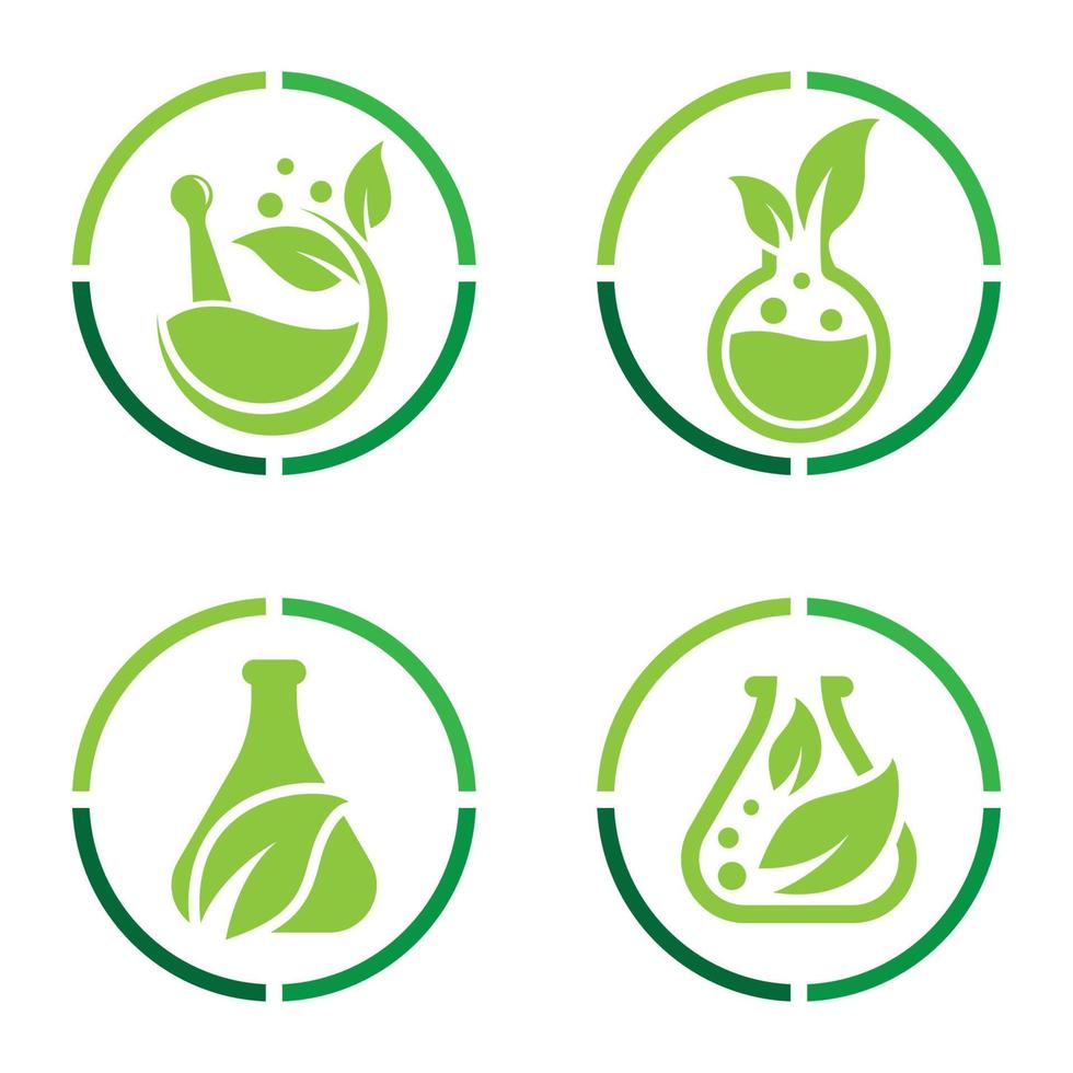 Natural medicine logo images illustration vector