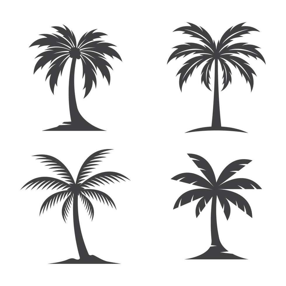 Palm tree logo images illustration vector