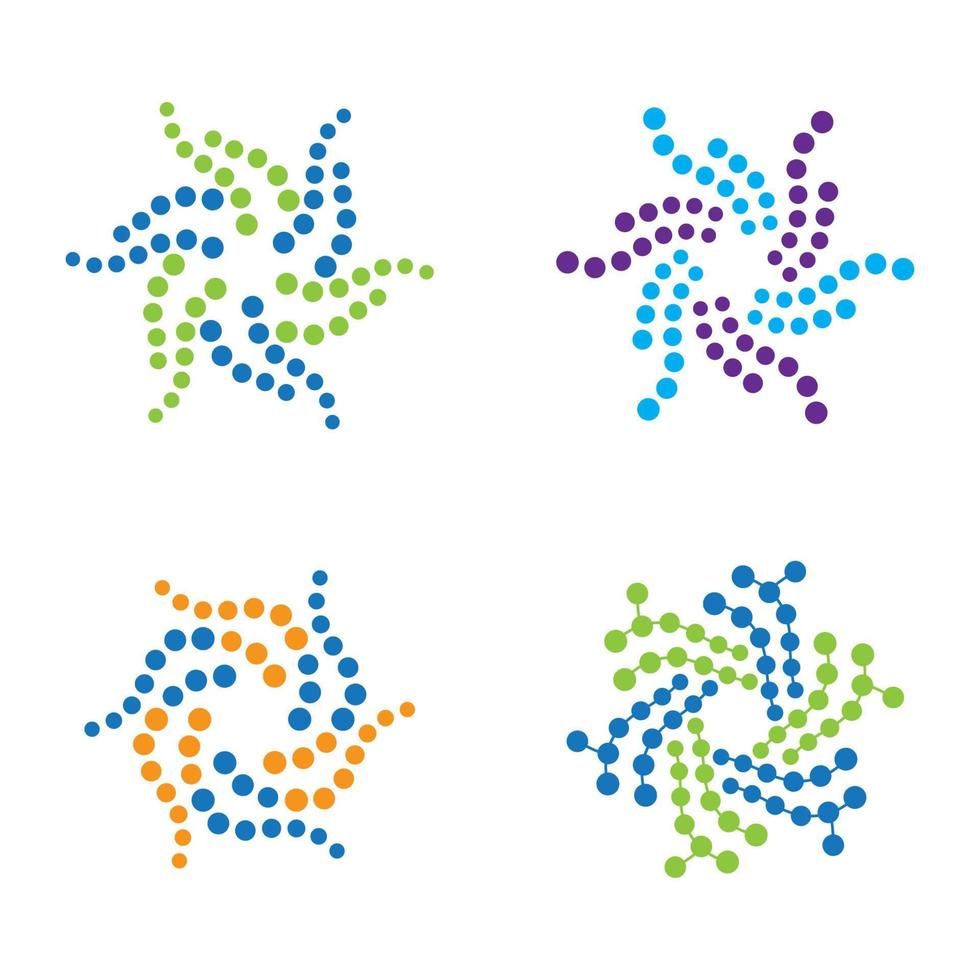 Molecule logo images vector