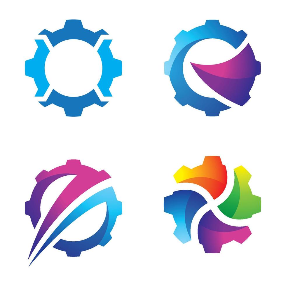 imágenes de logo de engranajes vector