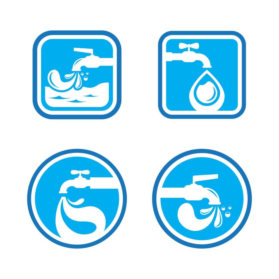 Plumbing logo images vector