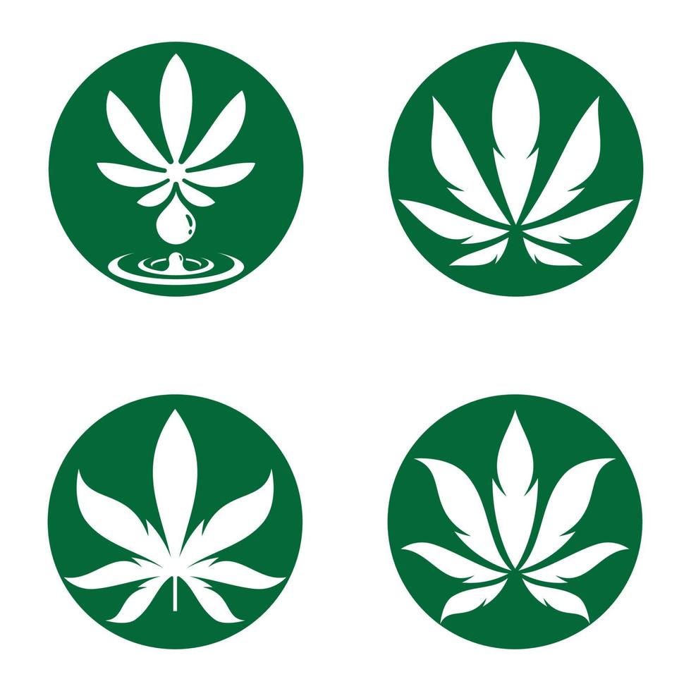 Cannabis logo images illustration vector