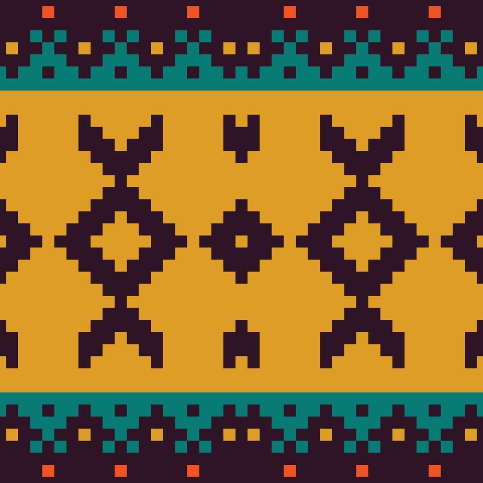 Tribal pattern vector seamless. Ethnic border African fabric texture. Traditional knitted embroidery. Design for print texture. Border background for  wallpaper, wrapping paper