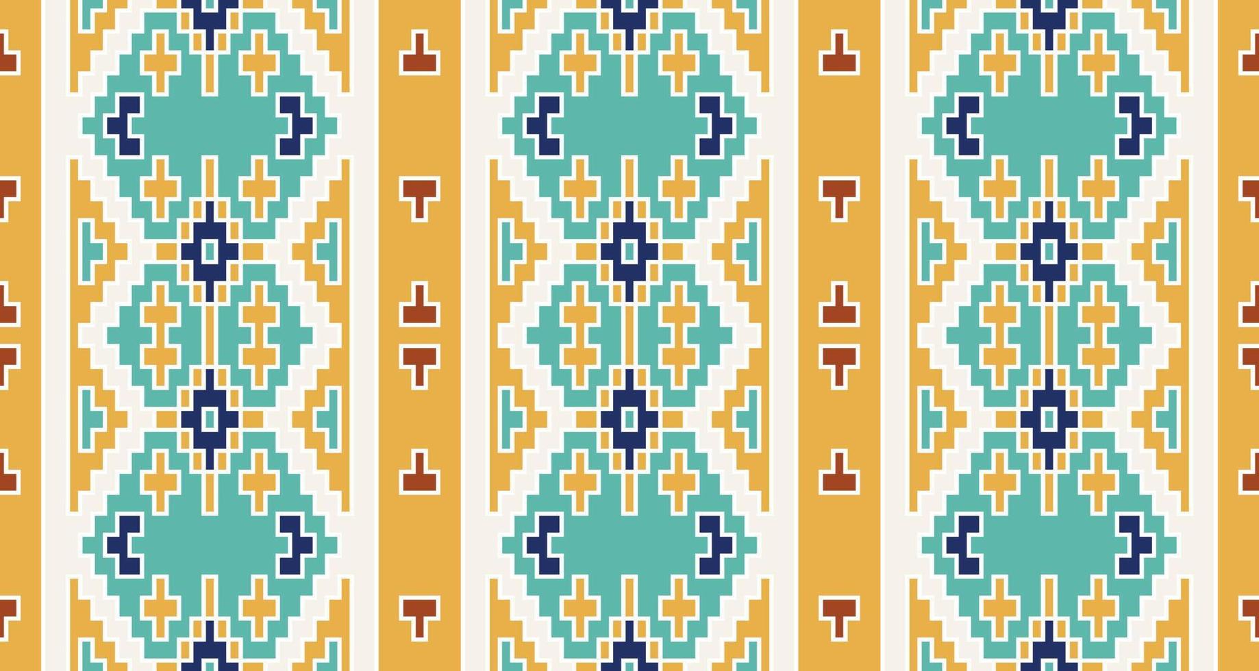 Abstract Mexican ethnic seamless pattern, Bright vector tribal texture