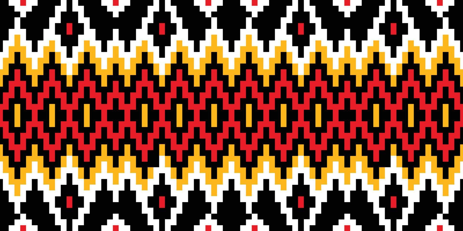 African American traditional Geometric ethnic seamless pattern design. Aztec fabric carpet  ornament chevron textile decoration wallpaper. Tribal boho turkey embroidery background vector
