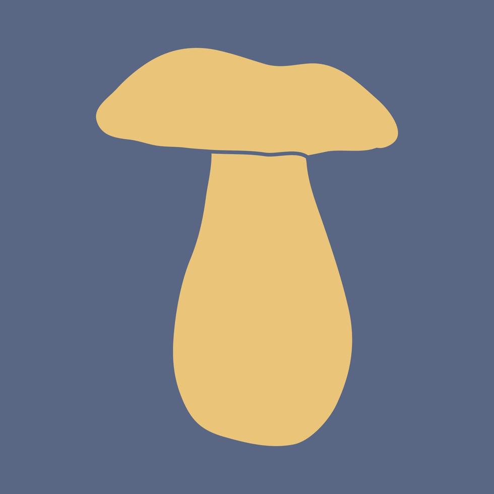 Mushroom silhouette. Hand drawn sketch. Pattern. Doodle mushroom. vector
