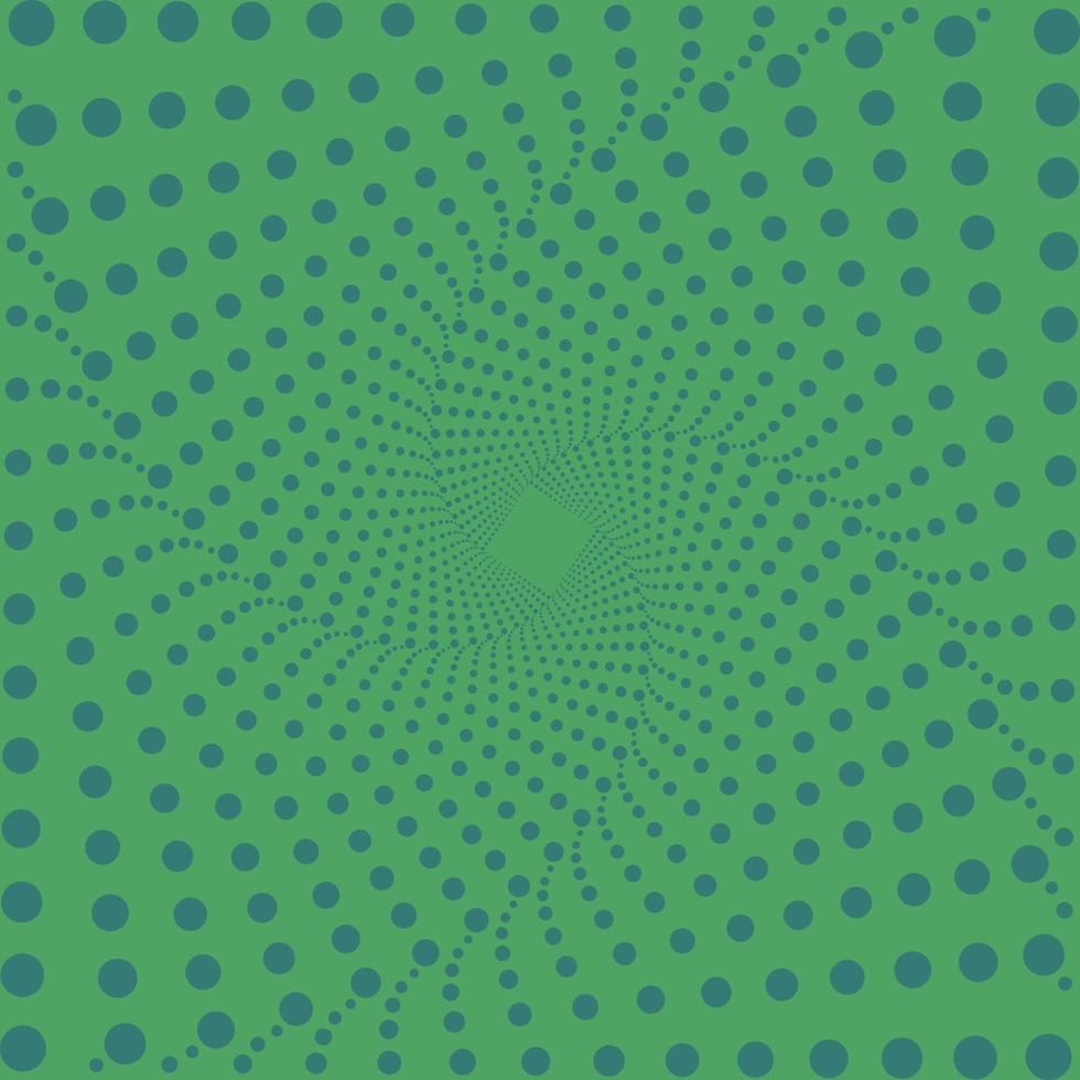 Abstract green halftone dotted background. Monochrome grunge pattern with dot. Vector modern optical art texture for posters, sites, business cards, postcards, labels, stickers layout. Illusion.
