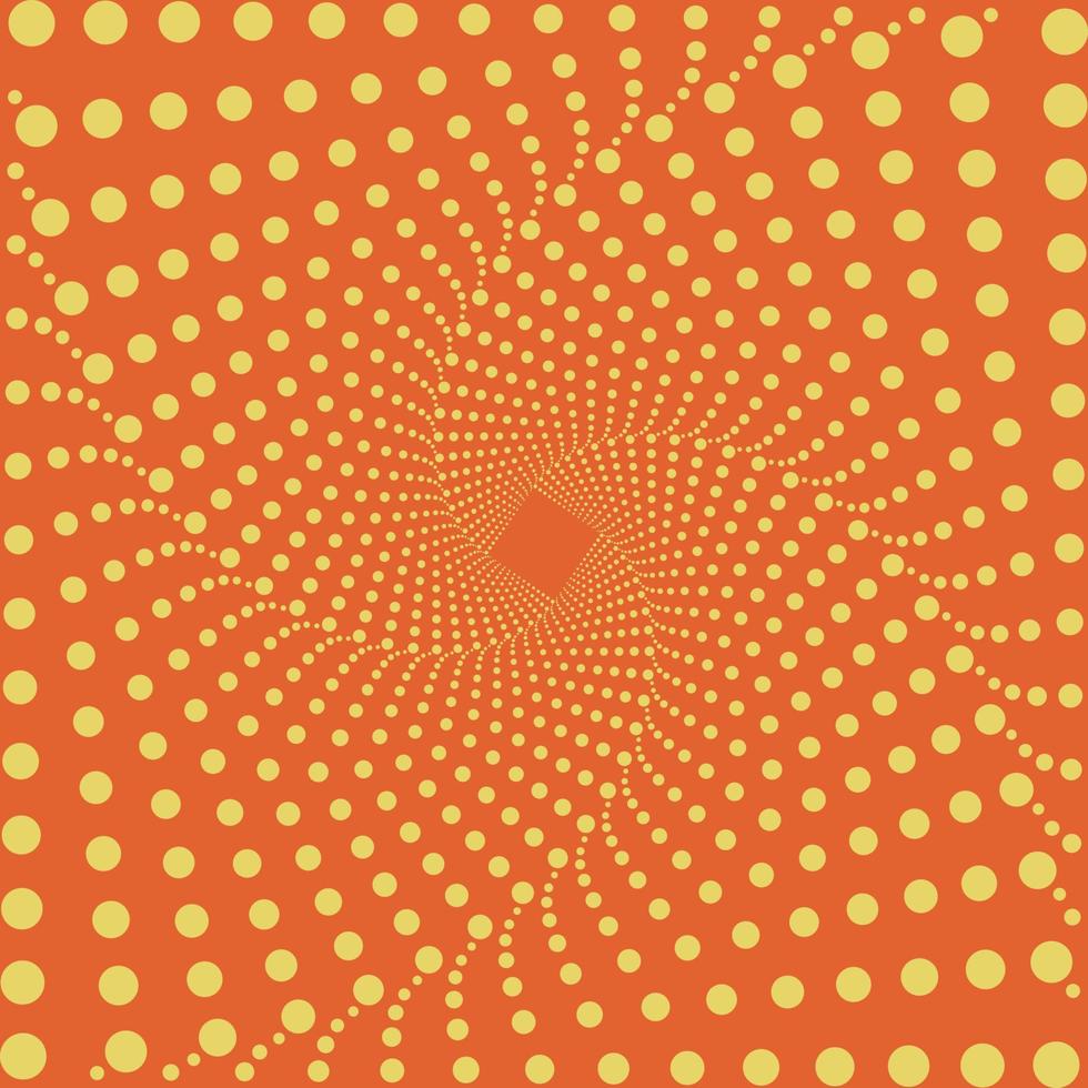 Dotted abstract background. Optical illusion pattern. Geometric art wallpaper. Trendy design element for frame, logo, tattoo, sign, symbol, web, prints, posters, templates. Optical art. vector