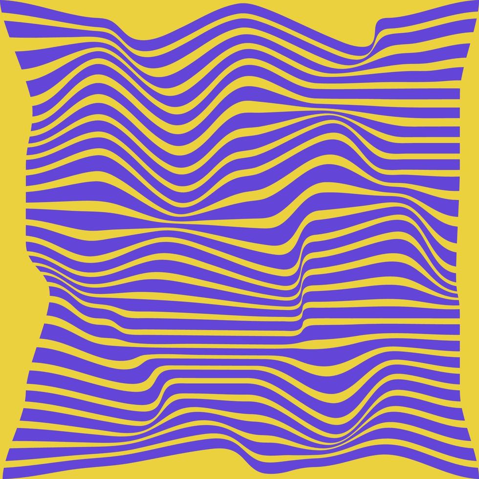 ondas abstractas, líneas, rayas. patrón de arte óptico. Fondo ondulado a rayas de ilusión óptica. vector