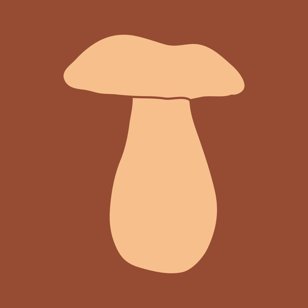 Mushroom vector illustration. Doodle mushroom icon. Drawing Logo.