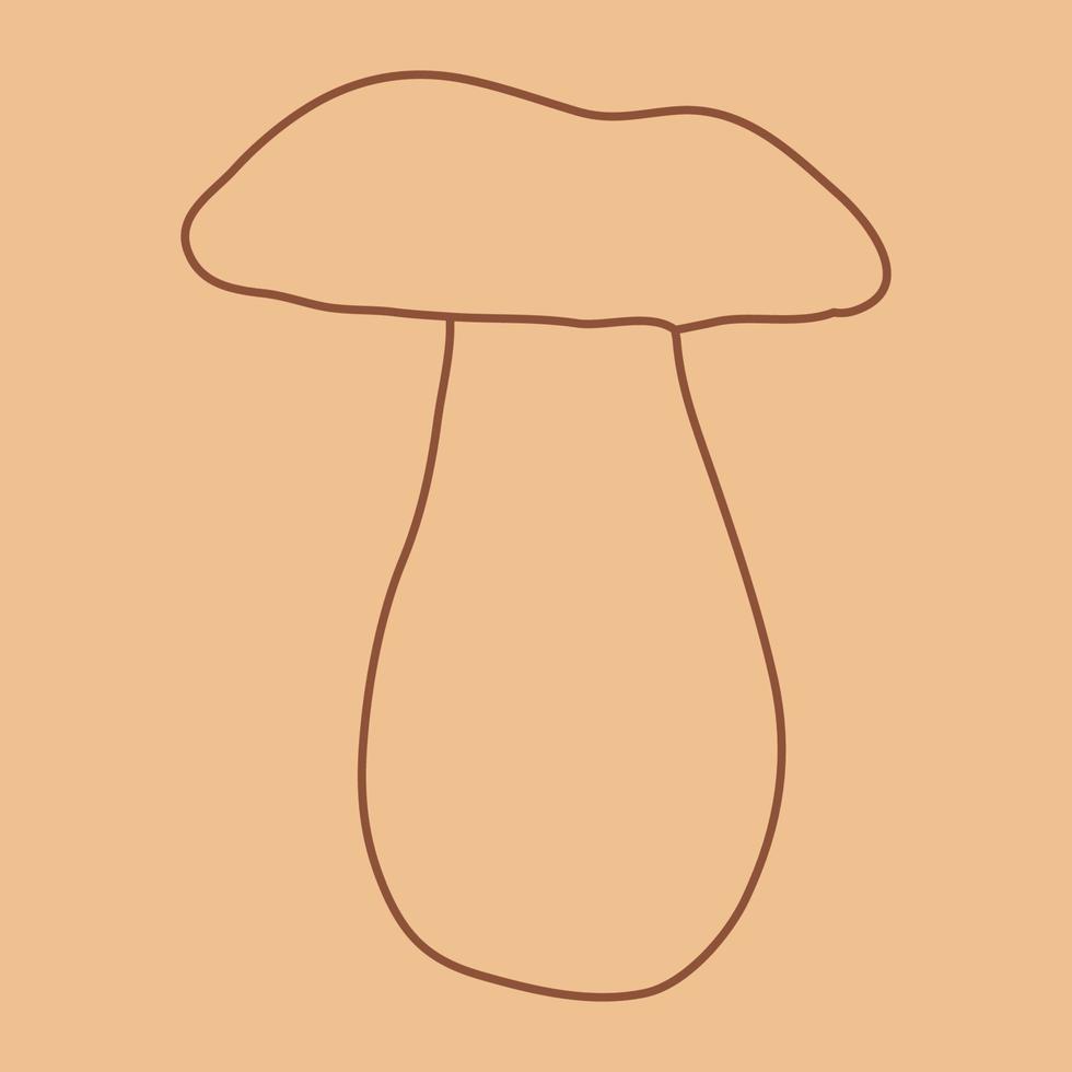 Mushroom icon. Hand drawn sketch. Doodle mushroom background. vector