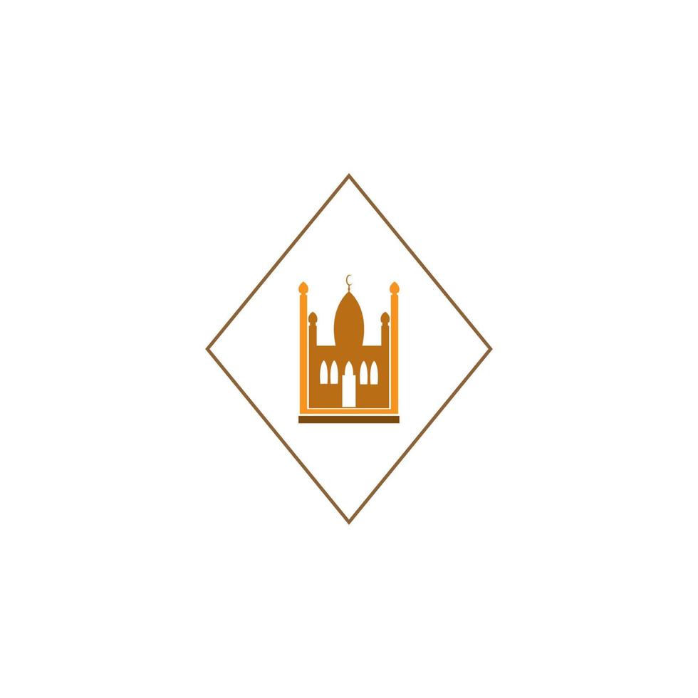 mosque icon logo image vector illustration