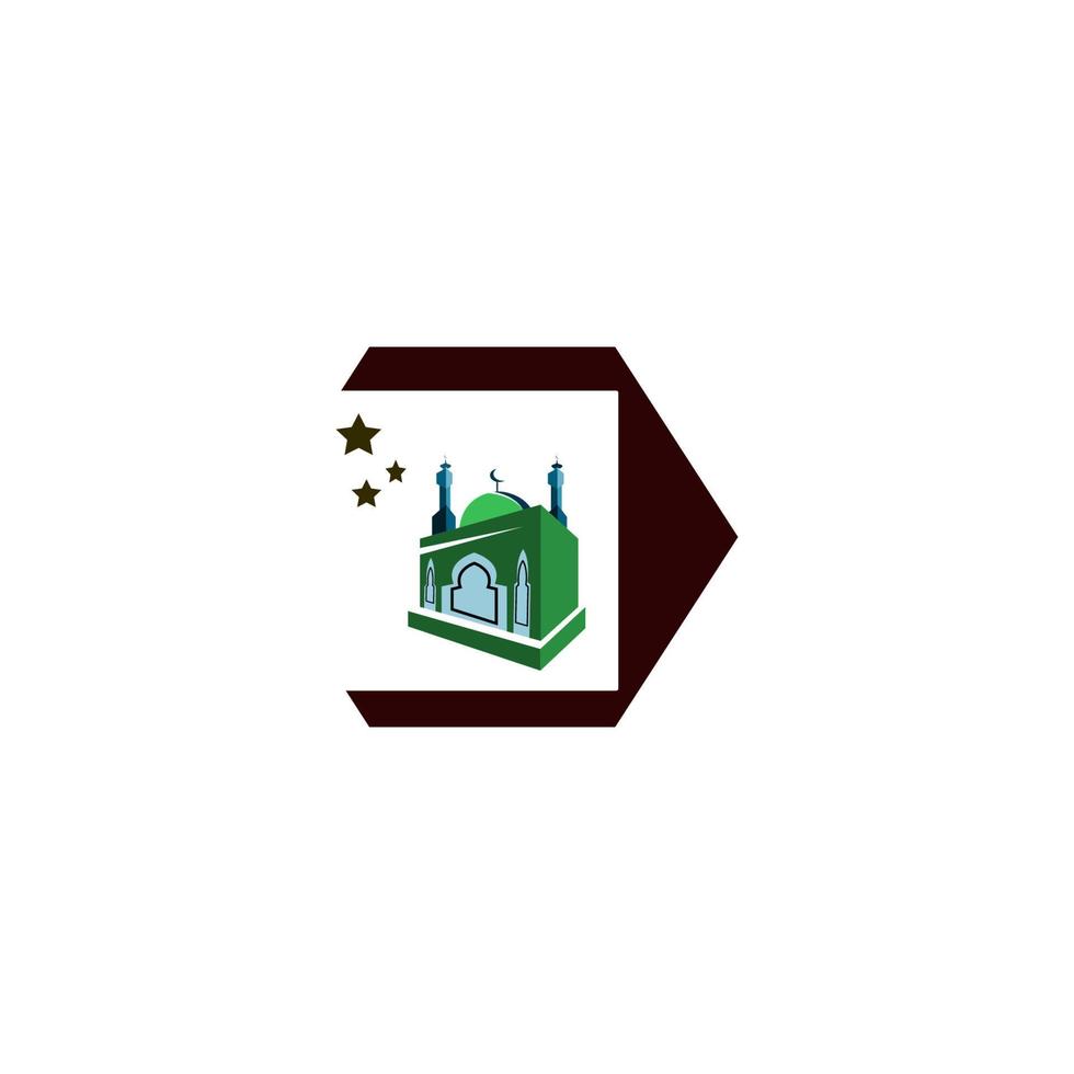mosque logo image vector illustration design