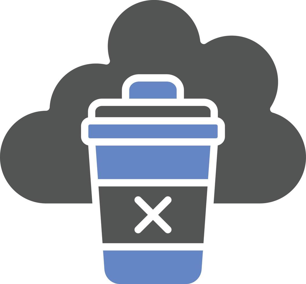 Cloud Delete Icon Style vector