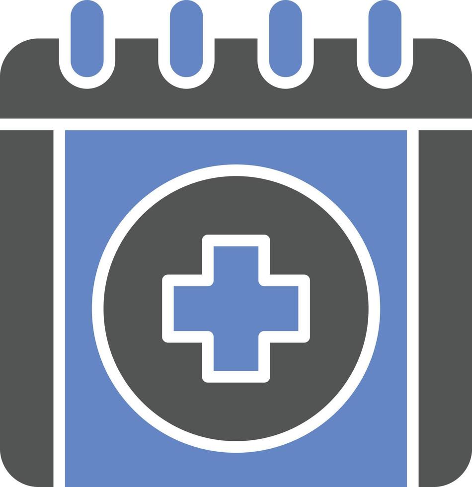 estilo de icono de cita médica vector