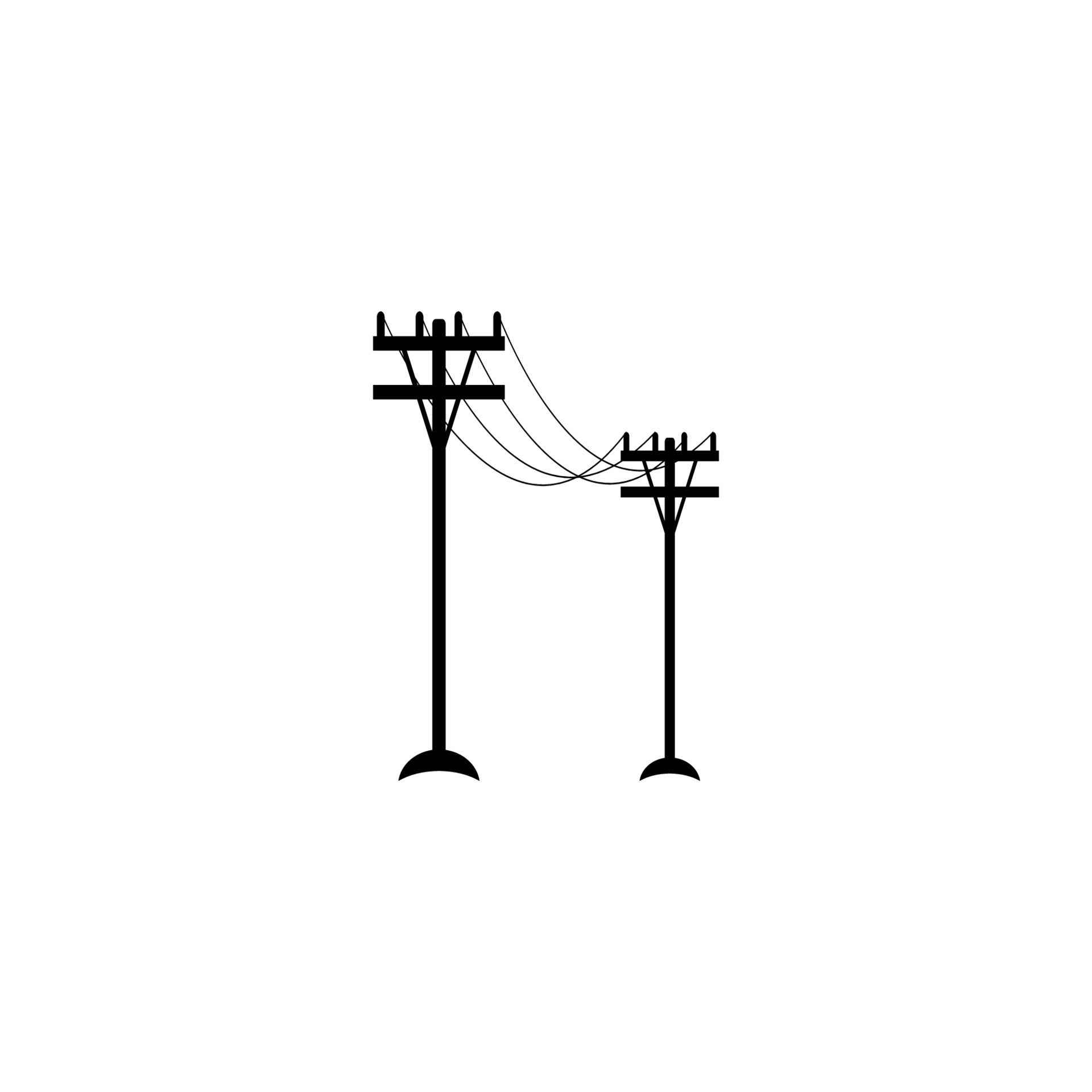 power pole icon vector drawing 8044456 Vector Art at Vecteezy