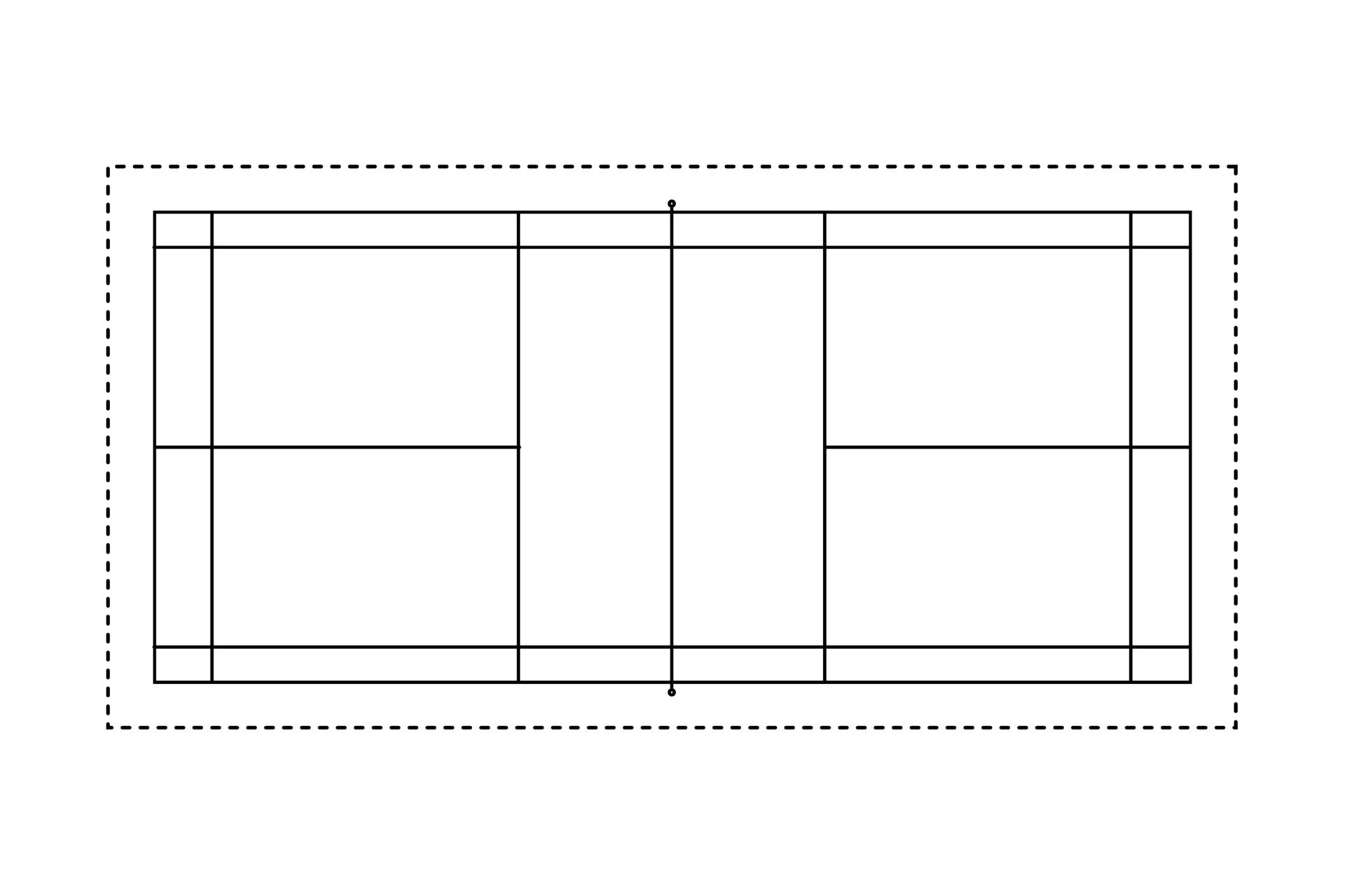 Badminton court outline style 8044888 Vector Art at Vecteezy