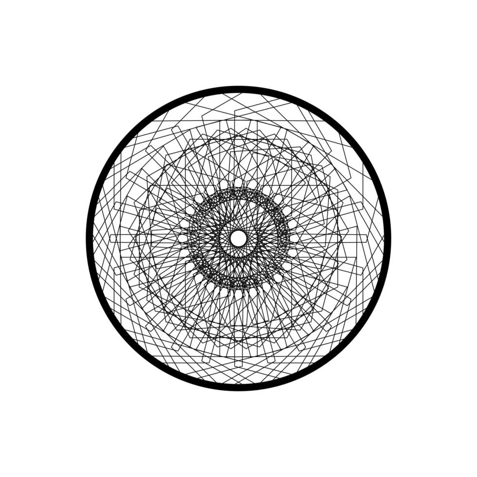 mandala pattern the eye collection 02 vector